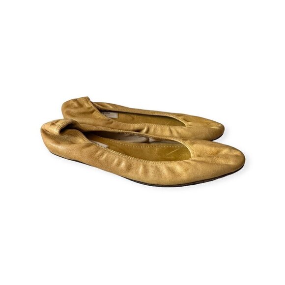 Lanvin signature ballet flats in Yellow Leather,  Size 38.5 EU, With box - Picture 3 of 13